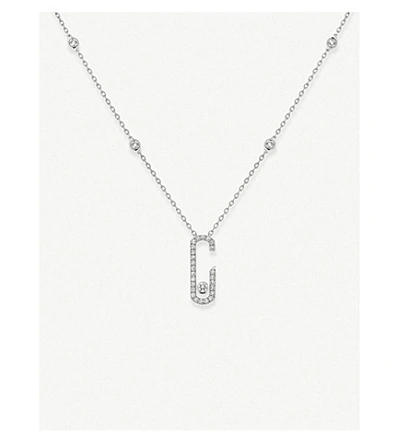 Messika Move Addiction 18ct White-gold And Diamond Necklace