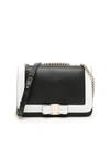 FERRAGAMO BICOLOR LEATHER VARA BAG,10635585