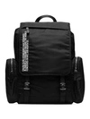 Calvin Klein 205w39nyc Nylon Flap Backpack - Black In Black