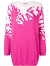 VALENTINO VALENTINO WAVES KNIT JUMPER - PINK