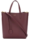 Saint Laurent Burgundy Toy North/south Shopping Tote In Red