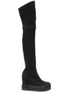 CASADEI thigh length platform boots