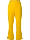 MSGM CROPPED BOOTLEG TROUSERS