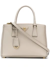 PRADA PRADA GALLERIA MEDIUM TOTE - GREY