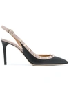 VALENTINO GARAVANI ROCKSTUD SLINGBACK PUMPS