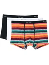 PAUL SMITH PLAIN AND STRIPE BOXER 3 PACK