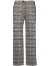 BLUGIRL CROPPED PLAID TROUSERS