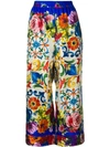 DOLCE & GABBANA FLORAL PATTERN TROUSERS