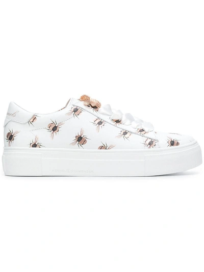 Kennel & Schmenger Bee Print Trainers In White