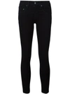 Rag & Bone Rag And Bone Black High-rise Ankle Skinny Jeans In Blue
