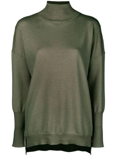 Agnona Roll Neck Sweater - 绿色 In Green