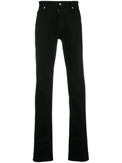 Maison Margiela Raw Resin Denim Black Jeans