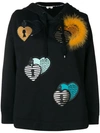 FENDI EMBELLISHED HOODIE