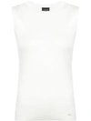 AKRIS AKRIS CLASSIC TANK TOP - WHITE