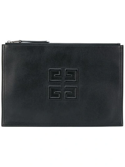 Givenchy Stitching Detail Clutch Bag - 黑色 In Black