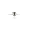 Lee Renee Ladybird Black Diamond Ring/wings Open - Silver