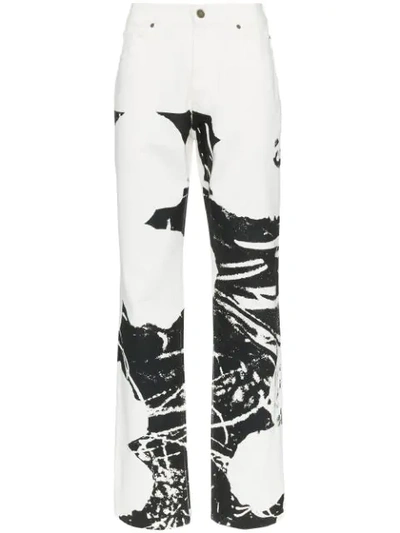 Calvin Klein 205w39nyc X Andy Warhol Foundation Splash Front Jeans In White