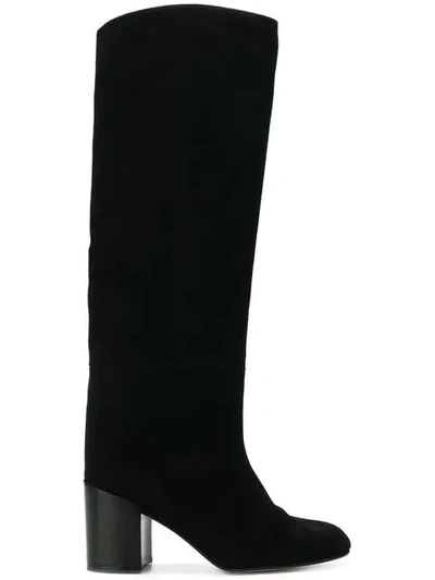 Stuart Weitzman Knee-length Chunky Heel Boots In Black