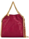 STELLA MCCARTNEY STELLA MCCARTNEY GOLD-TONE HARDWARE BAG - RED