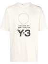 Y-3 STACKED LOGO TEE