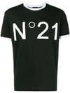 N°21 Nº21 PRINTED LOGO T-SHIRT - 黑色