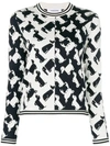 THOM BROWNE THOM BROWNE TOY ICON CONTRAST SWEATER - WHITE