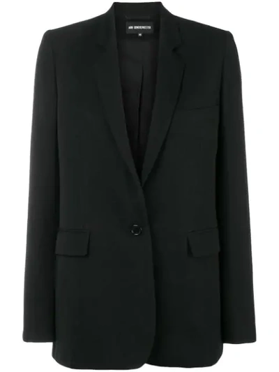 Ann Demeulemeester Classic Fitted Blazer In Black