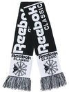 REEBOK logo knitted scarf