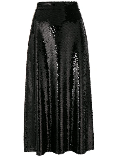 Gucci Sequined Midi Skirt - Black
