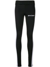 PALM ANGELS PALM ANGELS SKINNY FITTED TRACK TROUSERS - BLACK