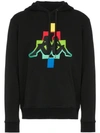 MARCELO BURLON COUNTY OF MILAN KAPPA LOGO-EMBROIDERED HOODIE