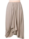 CHLOÉ DRAPED MIDI SKIRT