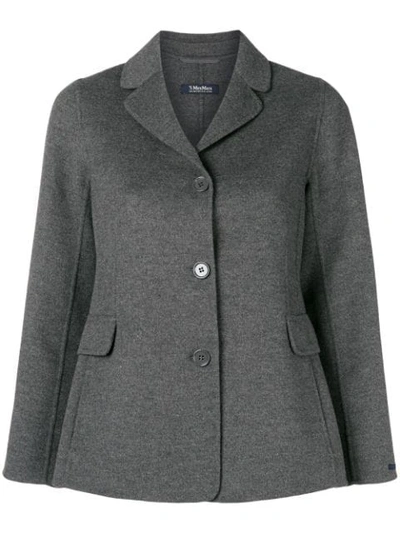 Max Mara 's  Buttoned Up Fitted Jacket - Grey