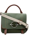 JW ANDERSON MILITARY GREEN LARGE DISC SATCHEL