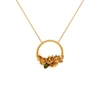 Lee Renee Rose Halo Diamond & Tourmaline Necklace – Rose Gold