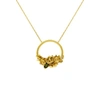 Lee Renee Rose Halo Diamond & Tourmaline Necklace – Gold