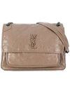 Saint Laurent Monogram Shoulder Bag - Neutrals In Neutrals