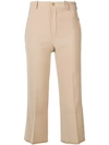 CHLOÉ CROPPED FLARED TROUSERS