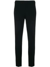 P.a.r.o.s.h Mid-rise Slim Fit Trousers In 013 Black
