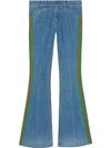 GUCCI STRETCH DENIM FLARE PANT