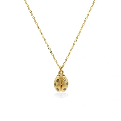 Lee Renee Ladybird Black Diamond Necklace