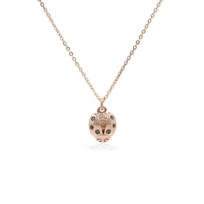 Lee Renee Ladybird Black Diamond Necklace
