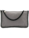 STELLA MCCARTNEY STELLA MCCARTNEY FALABELLA CLUTCH BAG - GREY