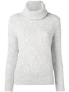 BLUGIRL BLUGIRL ROLL-NECK FITTED SWEATER - 灰色