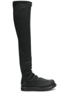 RICK OWENS SLOUCHY KNEE BOOTS