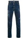 DSQUARED2 FADED DENIM JEANS