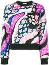 EMILIO PUCCI ABSTRACT PRINT SWEATSHIRT