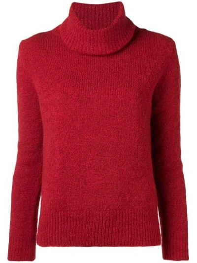 Blugirl Roll-neck Fitted Sweater - 红色 In Red