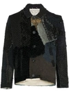 BY WALID BY WALID AMRO 19TH-CENTURY EMBROIDERED SILK JACKET - BLACK