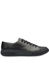 PRADA PRADA LOW TOP SNEAKERS - BLACK